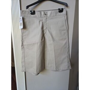 Dickies Shorts men's size 32 Khaki Slim Fit New Tan Work Casual Shorts WR872 NWT